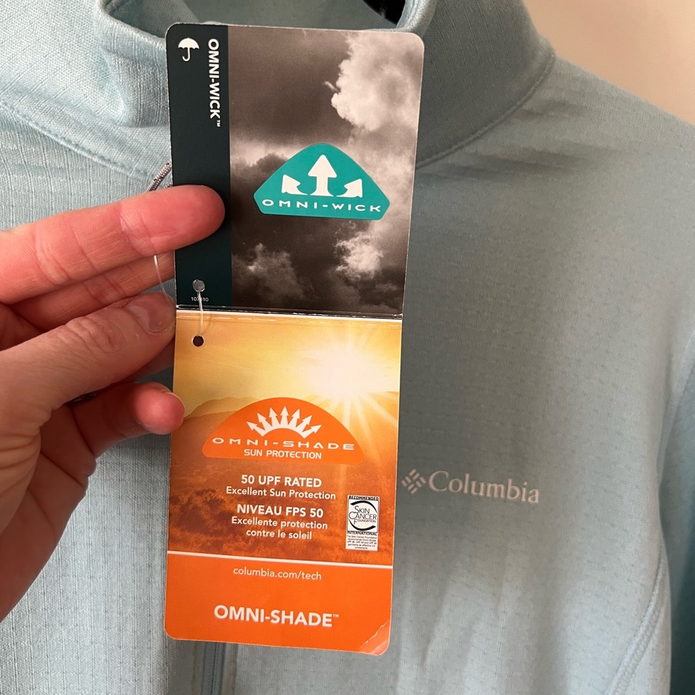 NWT Columbia Park View grid half zip pullover - Picture 6 of 7